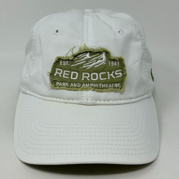 Red Rocks Amphitheatre Dad Hat Cap Colorado New Era Strapback 6 Panel White - Picture 11 of 11